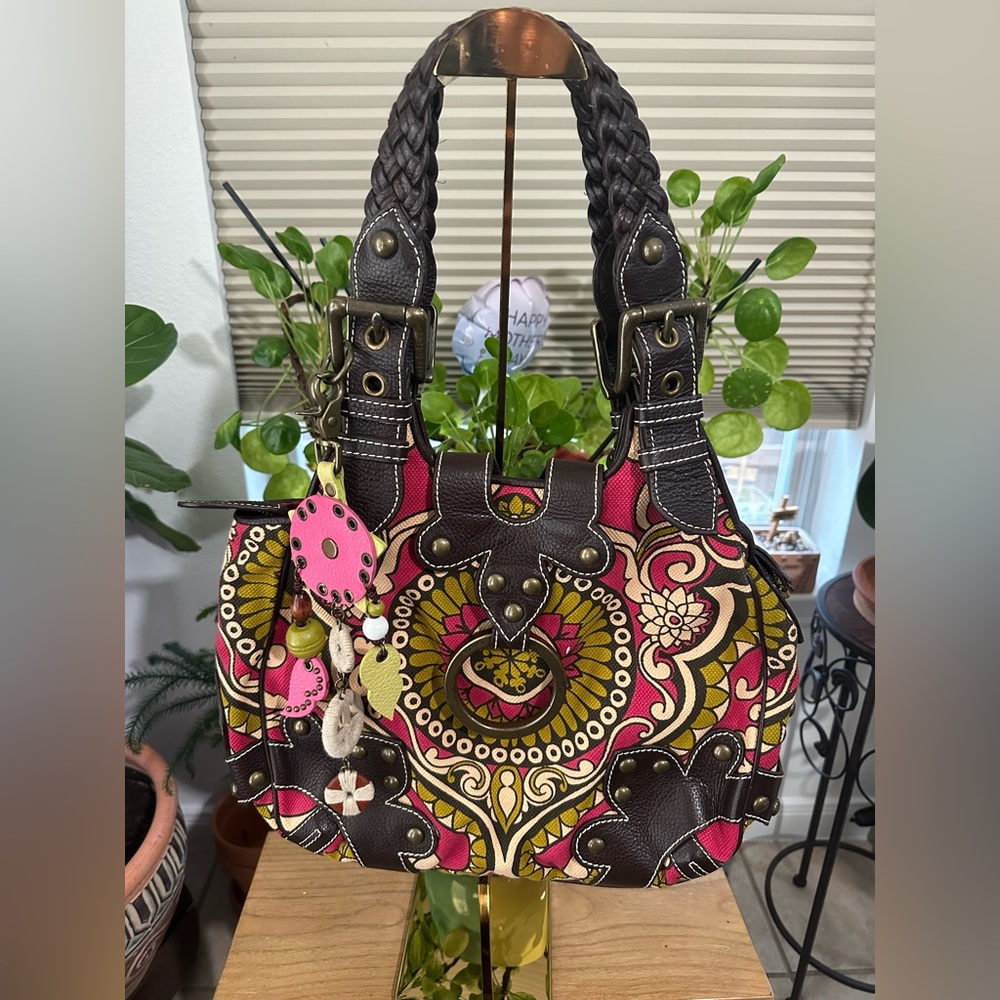 Isabela Fiore Colorful Patterned Hobo Women's Bag